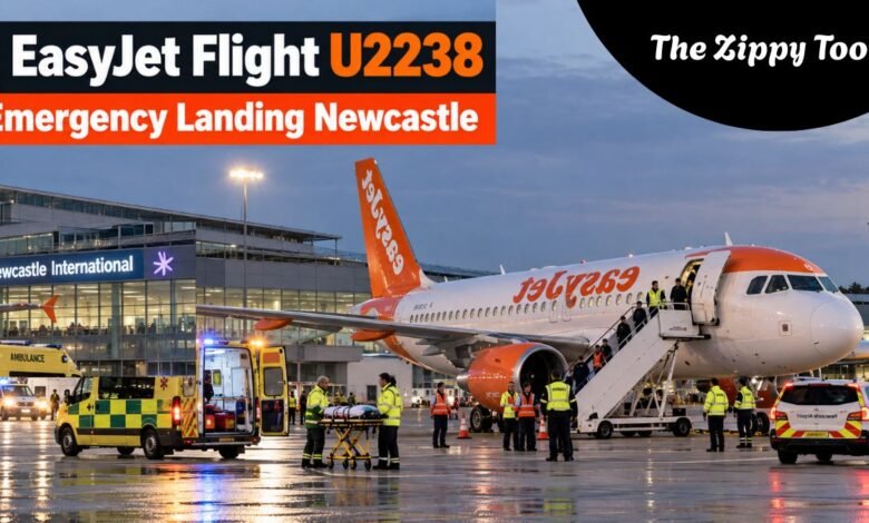 EasyJet Flight U2238 Emergency Landing Newcastle